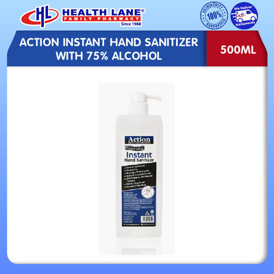 ACTION INSTANT HAND SANITIZER WITH 75% ALCOHOL (500ML)